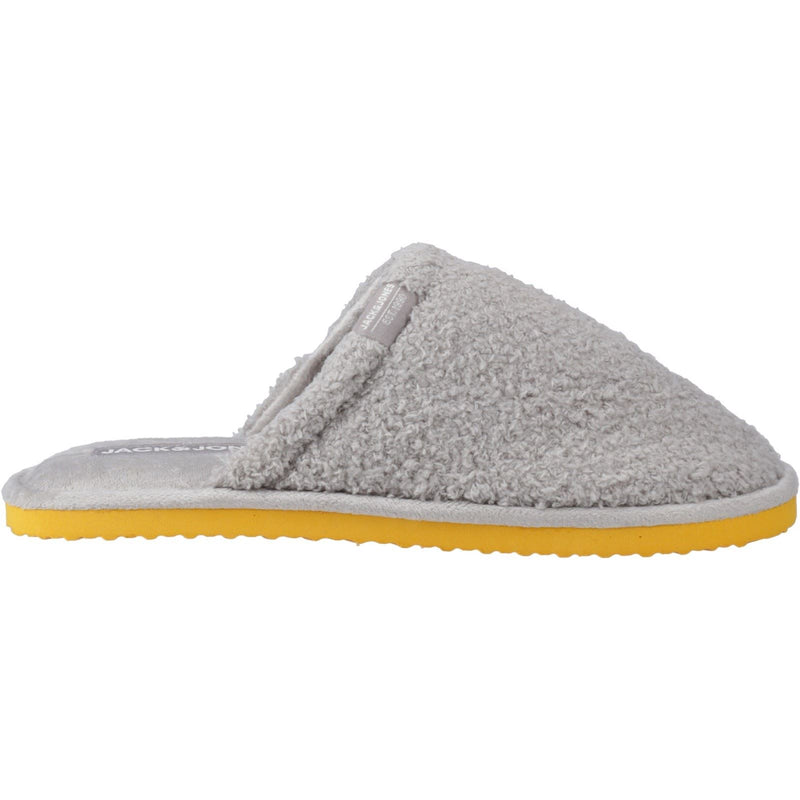 Jack & Jones Harry Fluff Chaussons Pour Hommes En Polyester Gris Gel