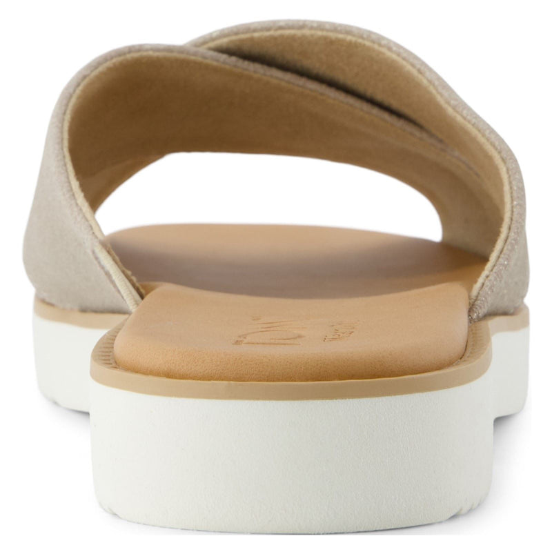 TOMS Mae Crossover Sandales Champagne Pour Femmes En Cuir