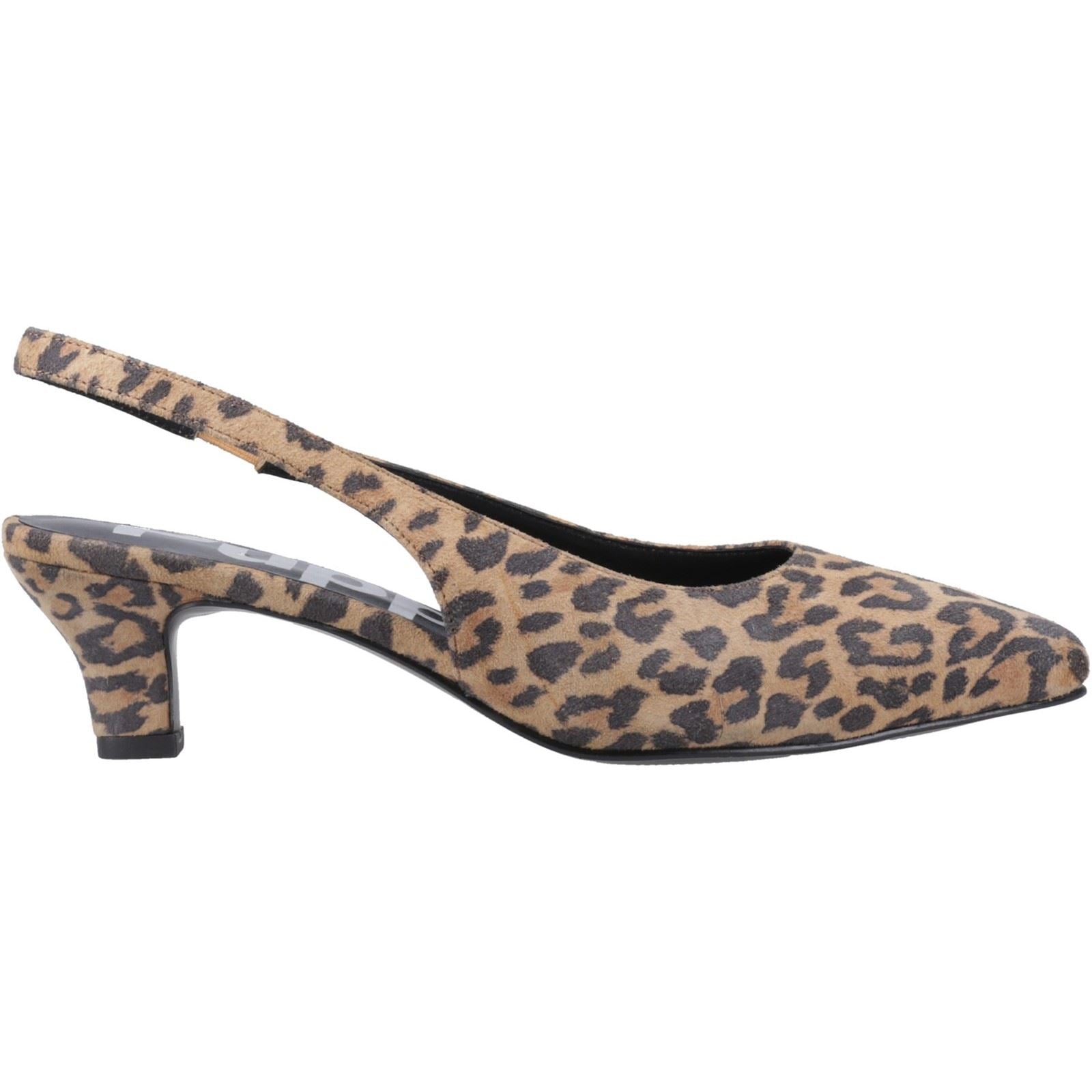 Hush Puppies Nahla Chaussures À Talons Pointus Pour Femmes En Cuir Léopard