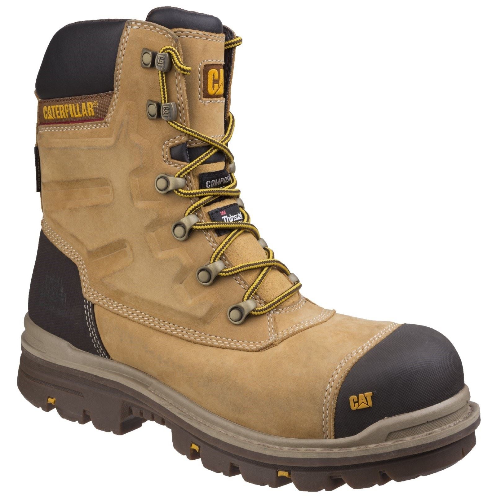 Caterpillar  Bottes De Sécurité Premier Nubuck Honey