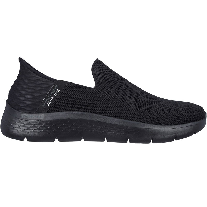 Skechers Go Walk Flex No Hands Baskets Noires Pour Hommes En Polyester