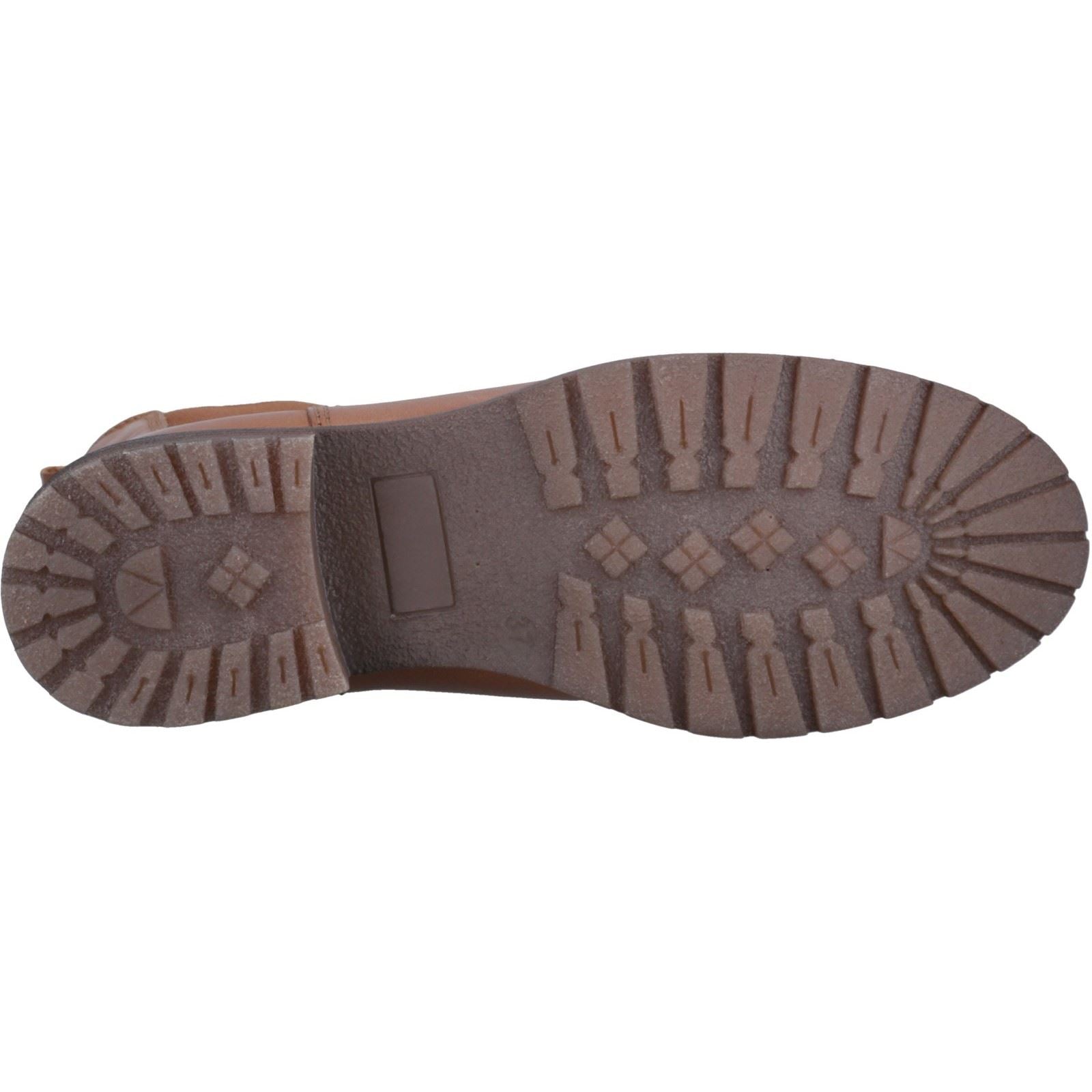 Hush Puppies Priya Bottes En Cuir Pour Femmes Couleur Tan