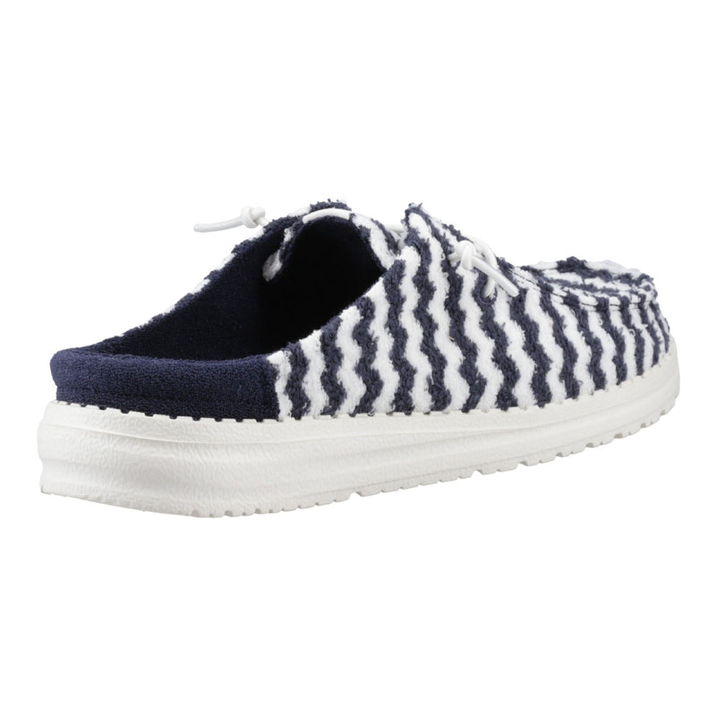 HEYDUDE Wendy Slip Terry Stripe Blazer En Polyester Pour Femme Bleu Marine / Mules Blanc Crème