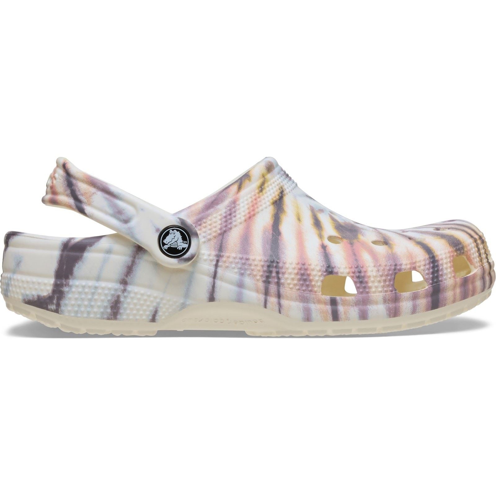 Crocs Classic Tie Dye Clog Sabots Thermoplastiques Femmes Chalk/Multi