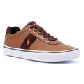 Ralph Lauren Hanford III Baskets En Cuir Marron Pour Hommes
