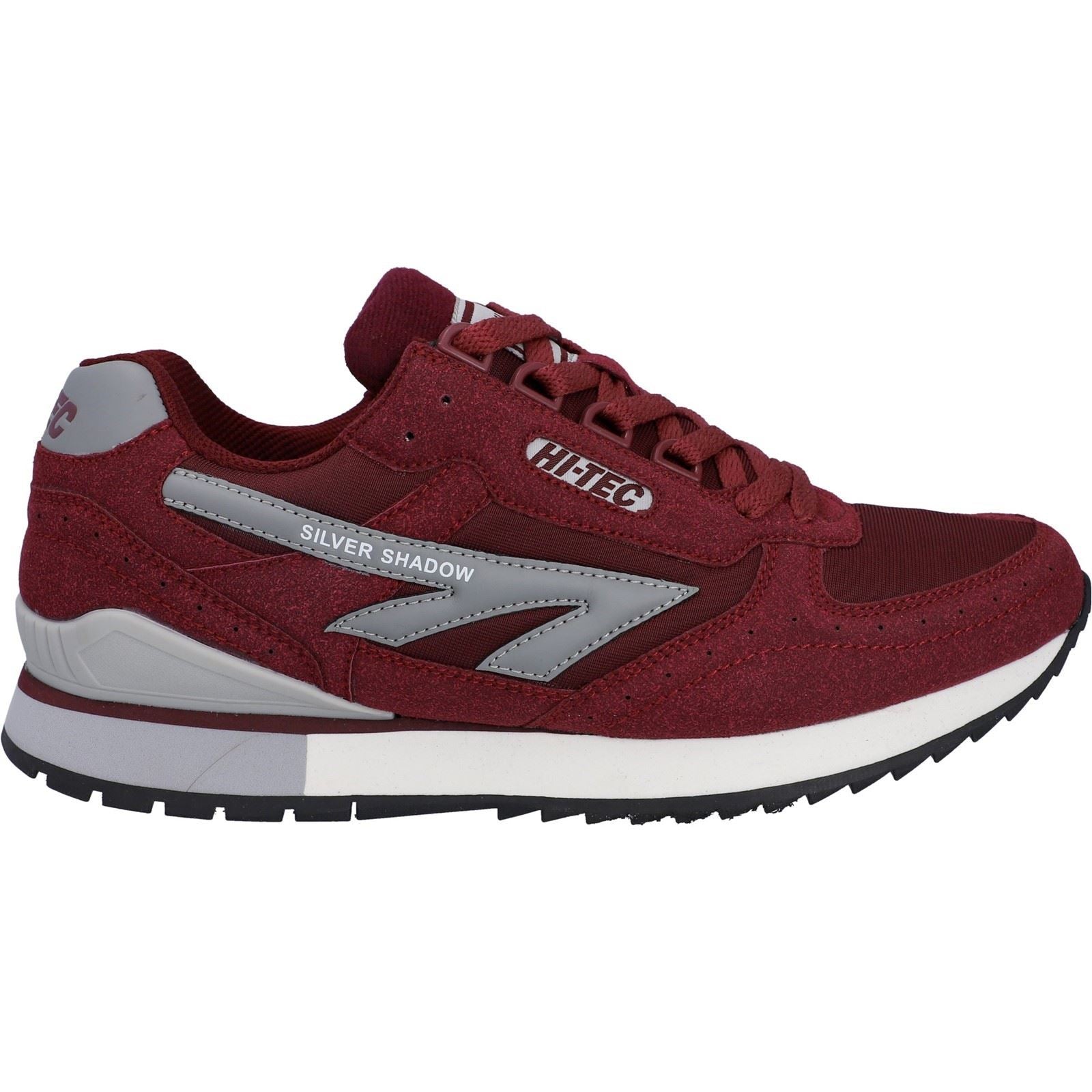 Hi-Tec Silver Shadow Chaussures Pour Hommes En Dentelle En Daim Synthétique/polyester - Cerise