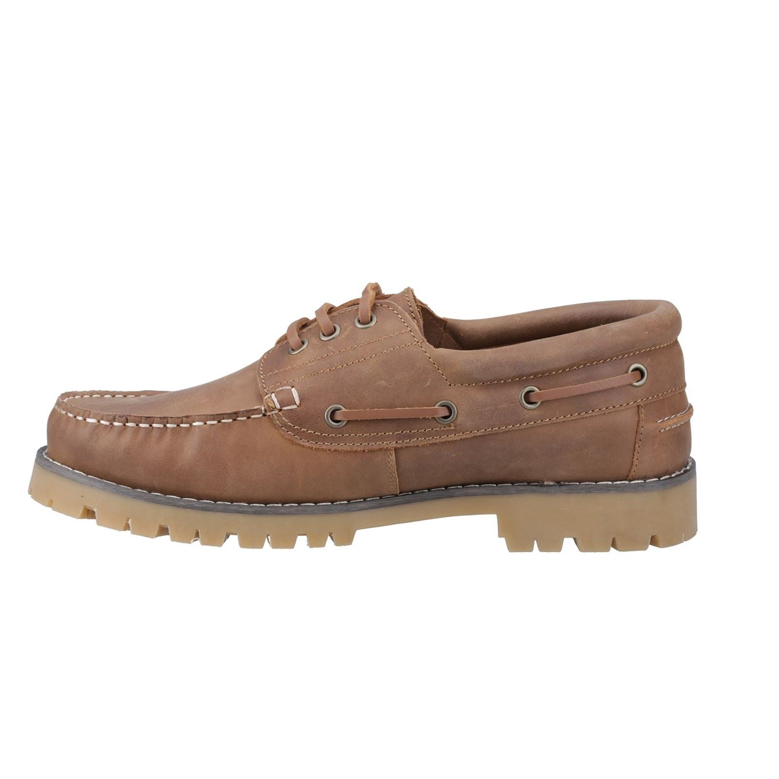 Cotswold Inglecote Chaussures Bateau Pour Homme En Cuir Couleur Chameau