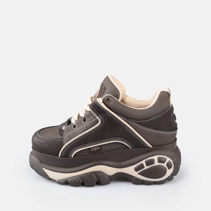 Buffalo 1339-14 Baskets Pour Femmes En Cuir Marron