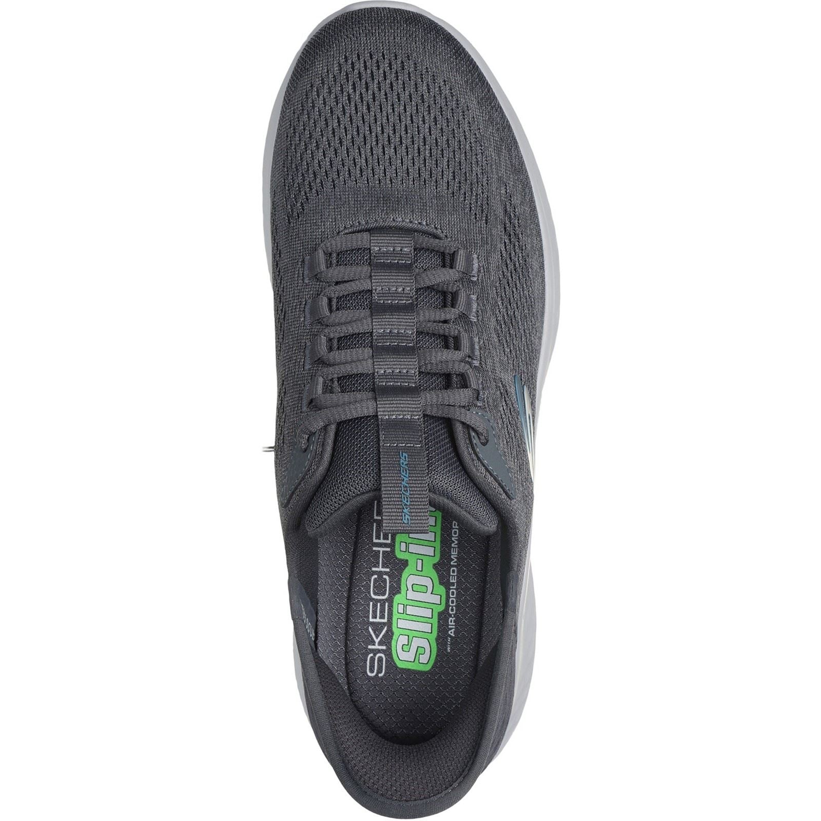 Skechers Skech-Lite Pro Primebase Baskets Pour Hommes En Textile Gris/Bleu