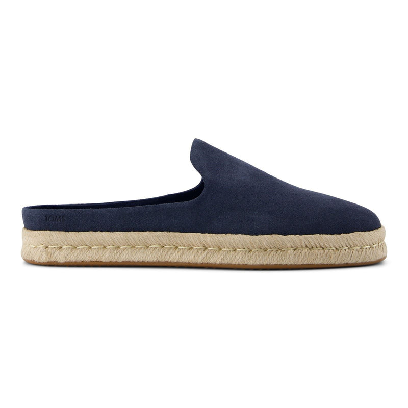 TOMS Santiago Mule Mules En Cuir Pour Homme, Bleu Marine