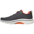 Skechers Go Walk Arch Fit 2.0 Idyllic Sneakers En Toile Pour Hommes, Couleur Charbon/Orange