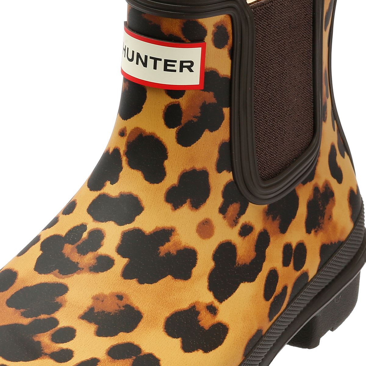Hunter Original Chelsea Bottes En Caoutchouc Brunes Pour Femmes
