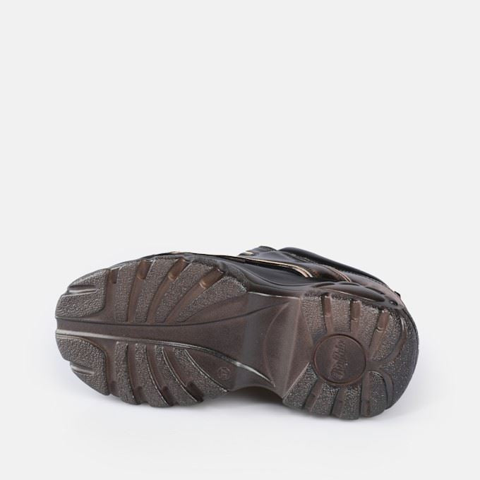 Buffalo 1339-14 Baskets Pour Femmes En Cuir Marron