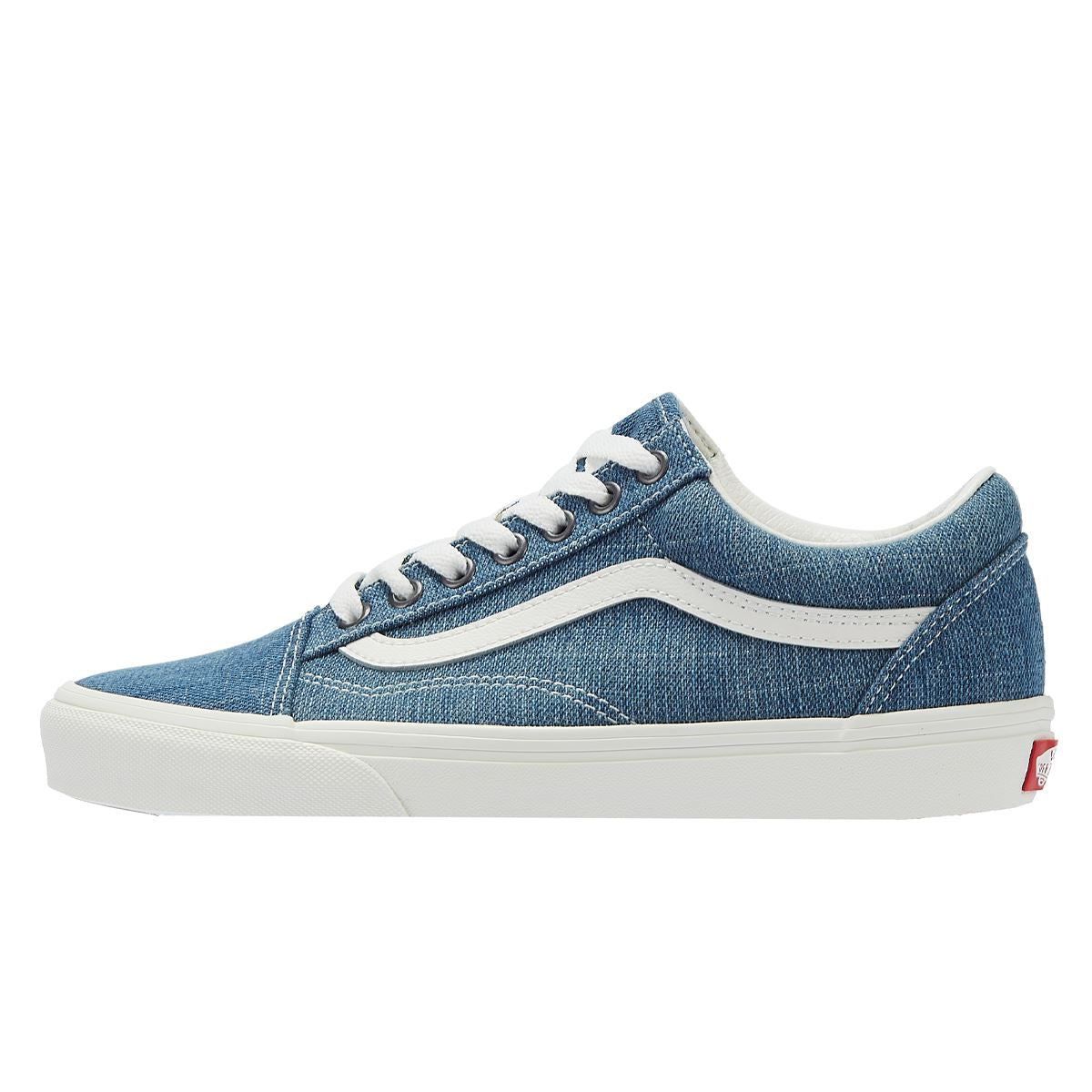 Vans Old Skool Baskets En Denim Bleu/Blanc À Motif En Filigrane