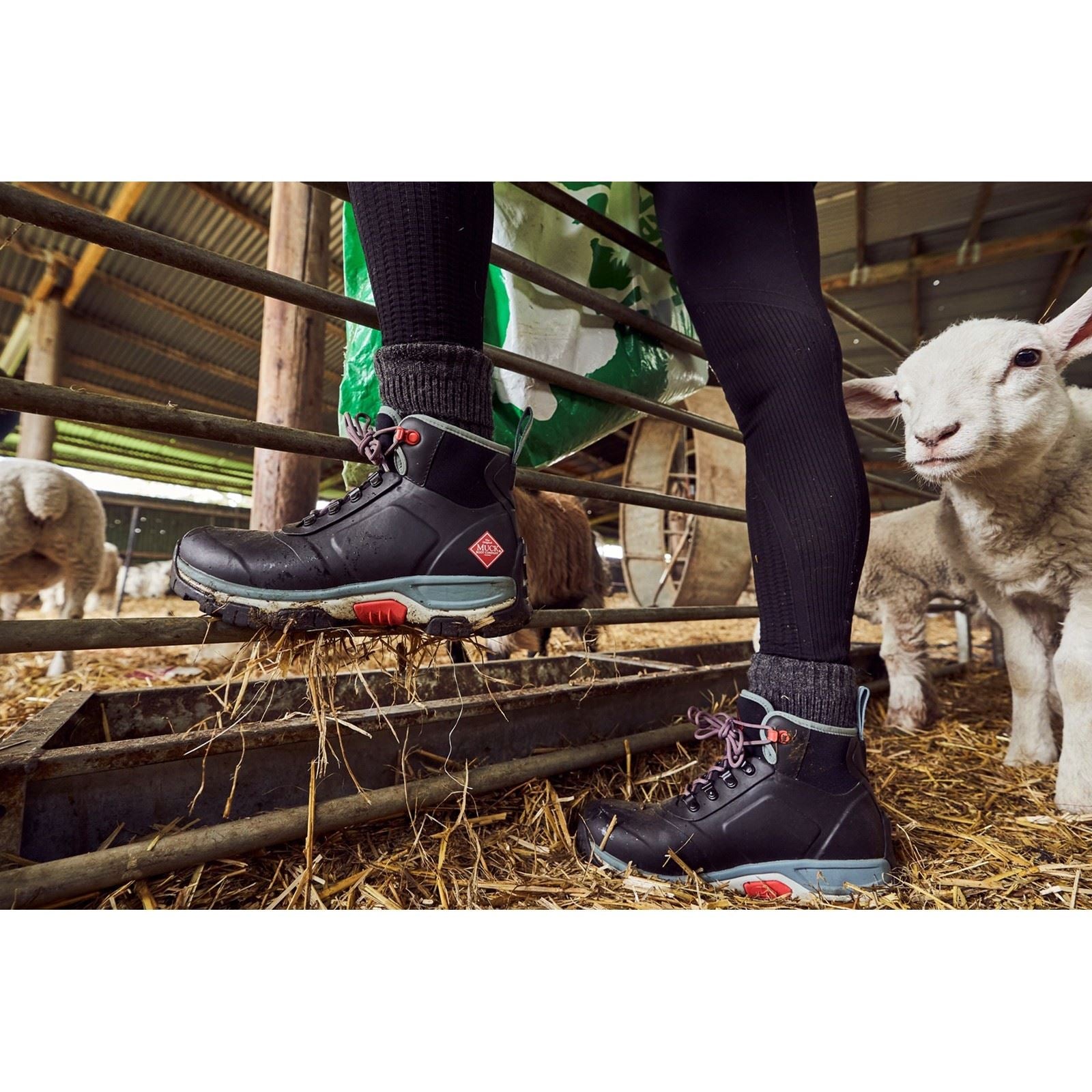 Muck Boots Apex Bottes En Caoutchouc Noires Wellington