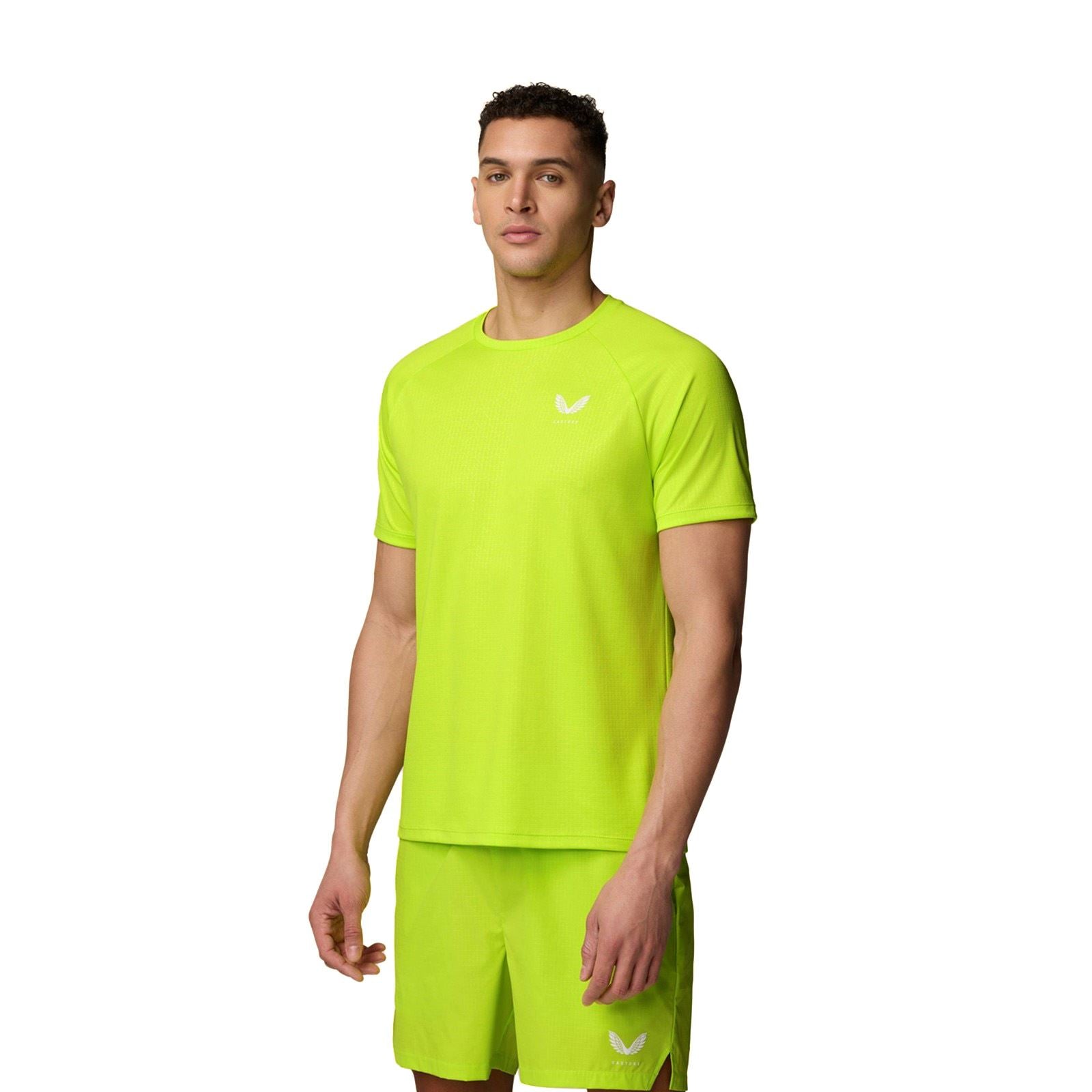Castore Adapt T-Shirt De Sport Actifs Pour Hommes En Polyester Vert
