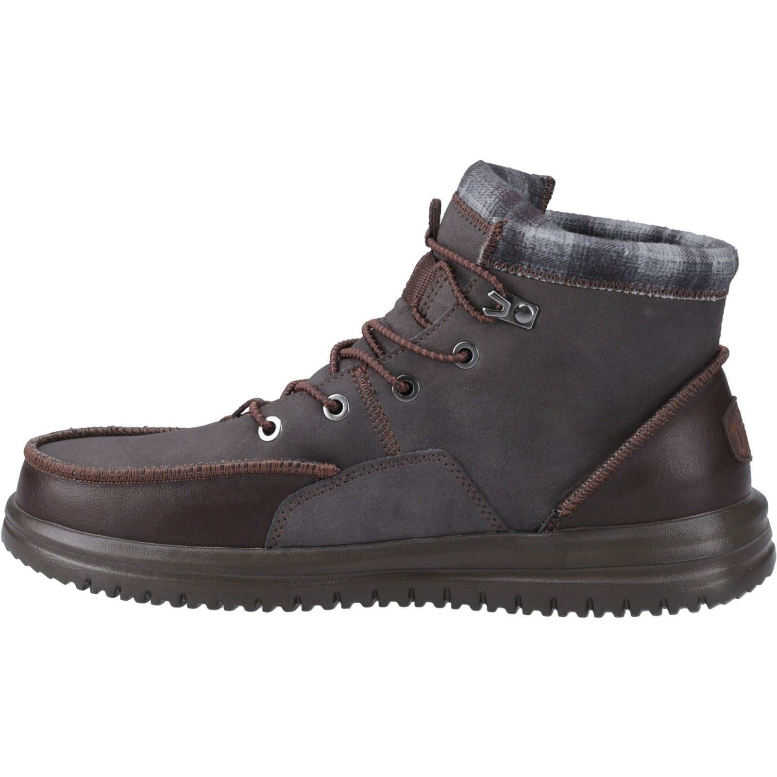 HEYDUDE Bradley Classic Bottes En Cuir Pour Hommes Marron