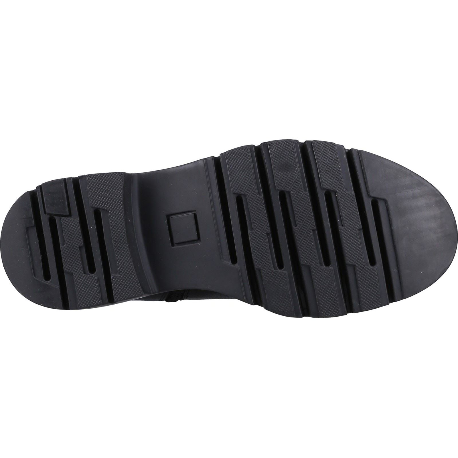 Hush Puppies Raya Chelsea Bottes Noires En Cuir Pour Femmes
