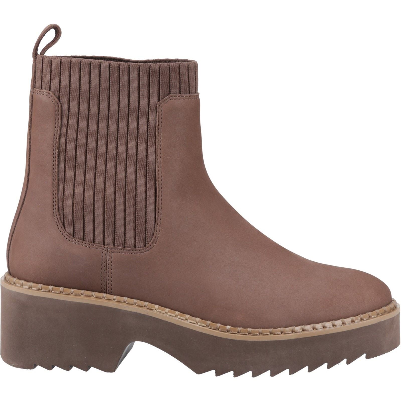 TOMS Millie Bottines À Talons En Cuir Pour Femmes Marron Chêne