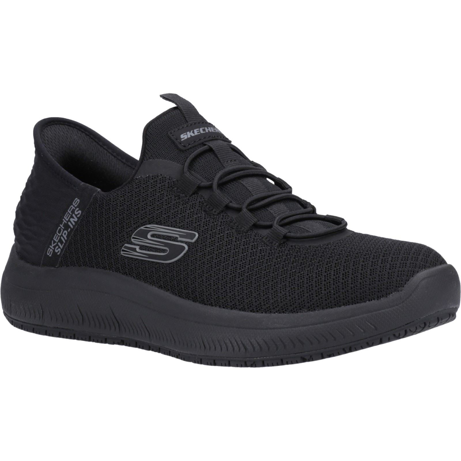 Skechers Workwear Summits - Colsin Baskets De Sécurité Noires Pour Hommes En Textile