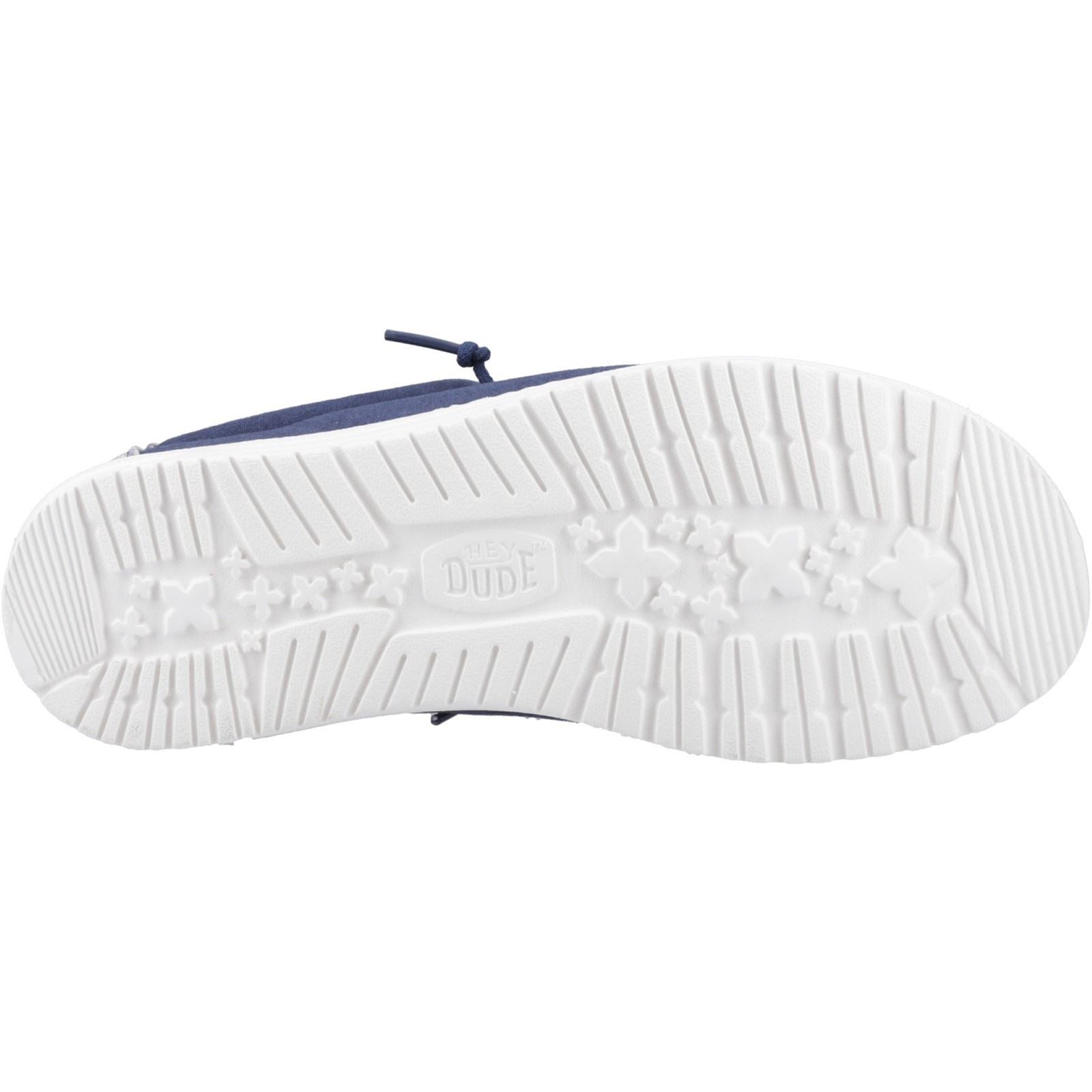 HEYDUDE Wally Surf Wash Chaussures Mocassins En Velours Homme Bleu Marine