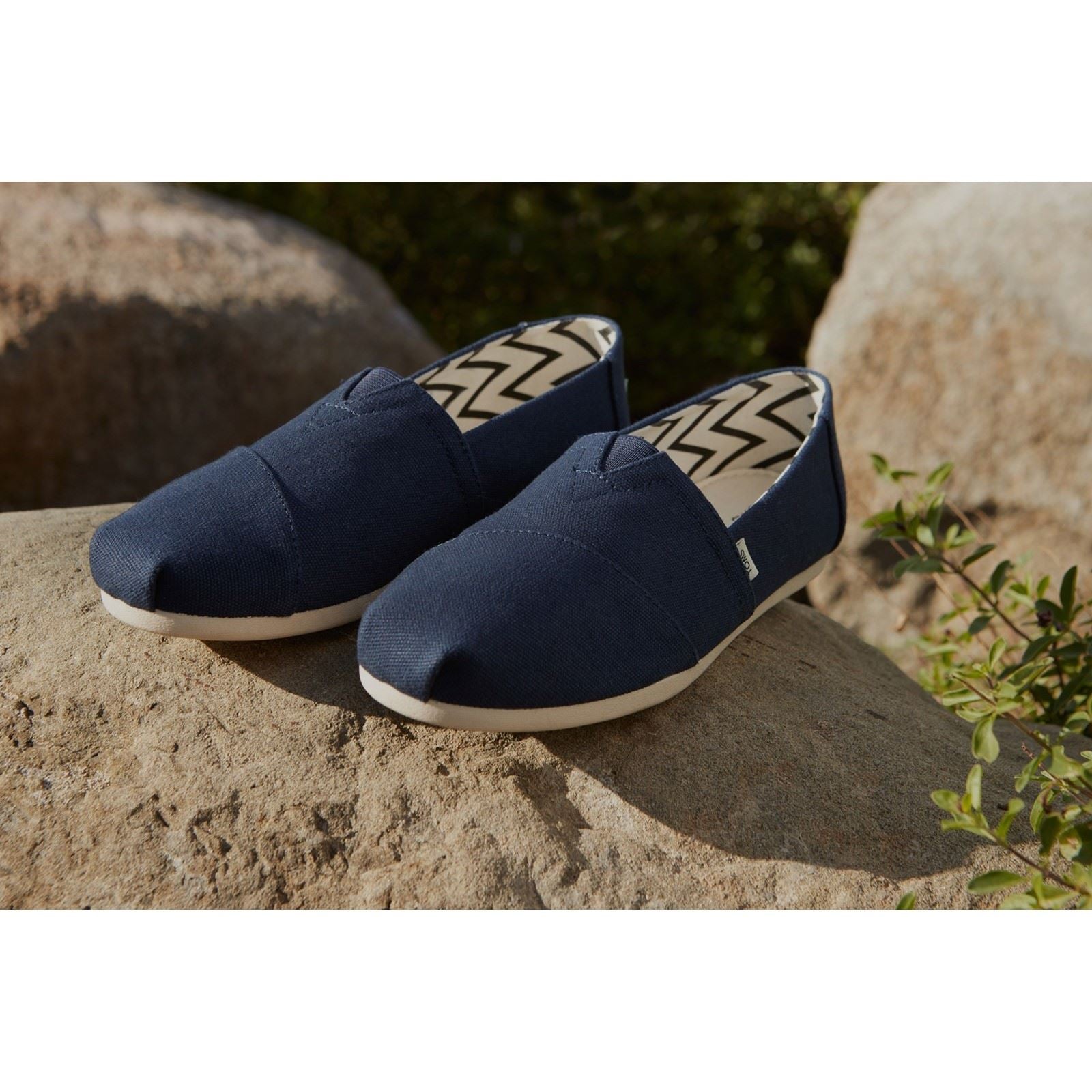 TOMS Alpargata Espadrilles Pour Hommes En Coton 100 %, Couleur Marine