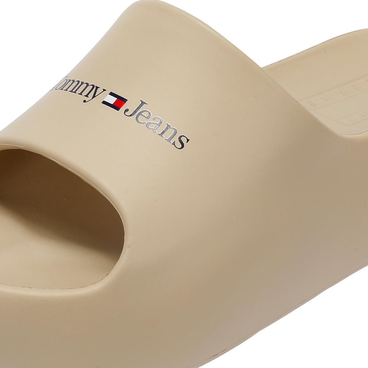Tommy Hilfiger Chunky Flatform Mules Dorées Pour Femmes