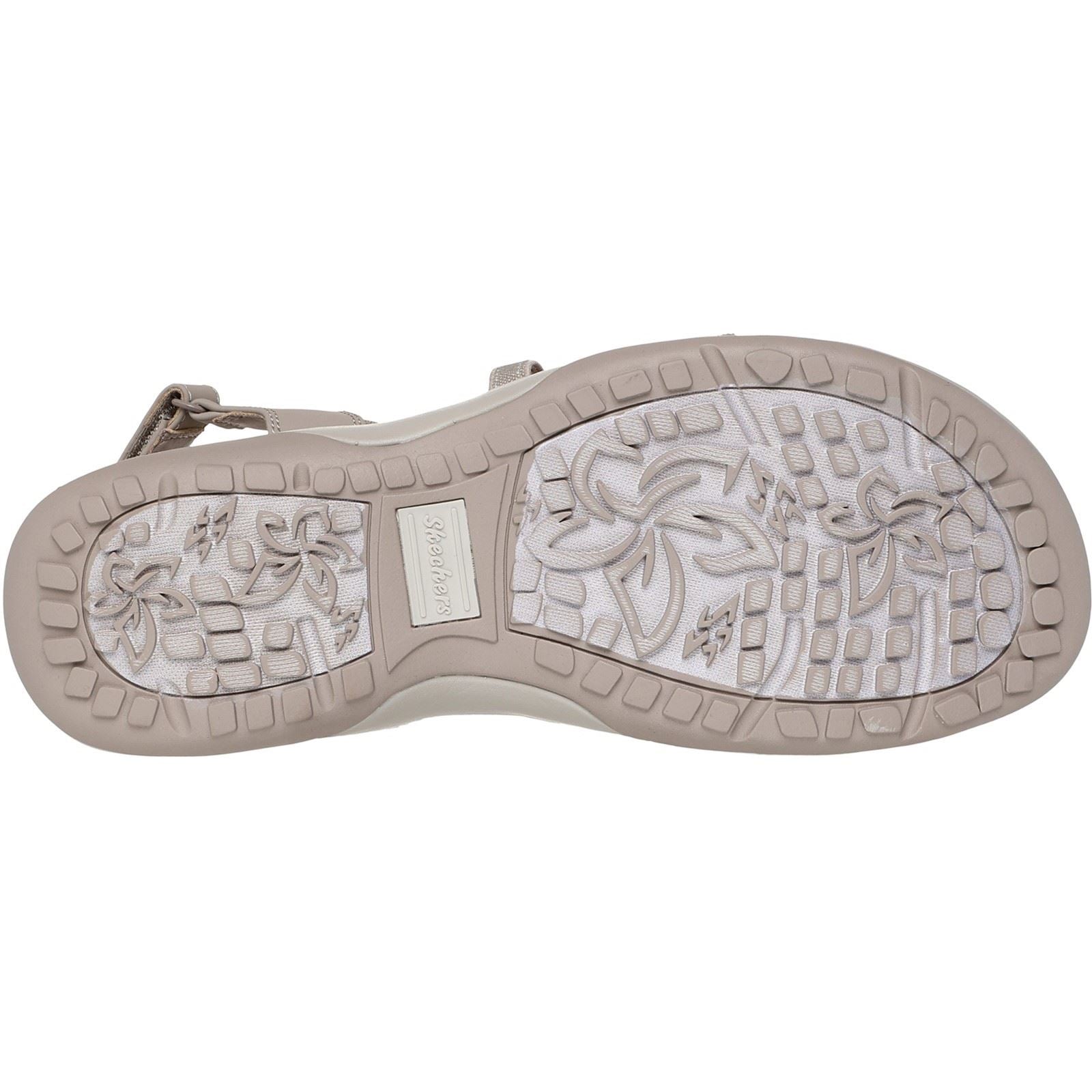 Skechers Reggae Slim - Summer Getaway Sandales Taupe En Polyester Pour Femmes
