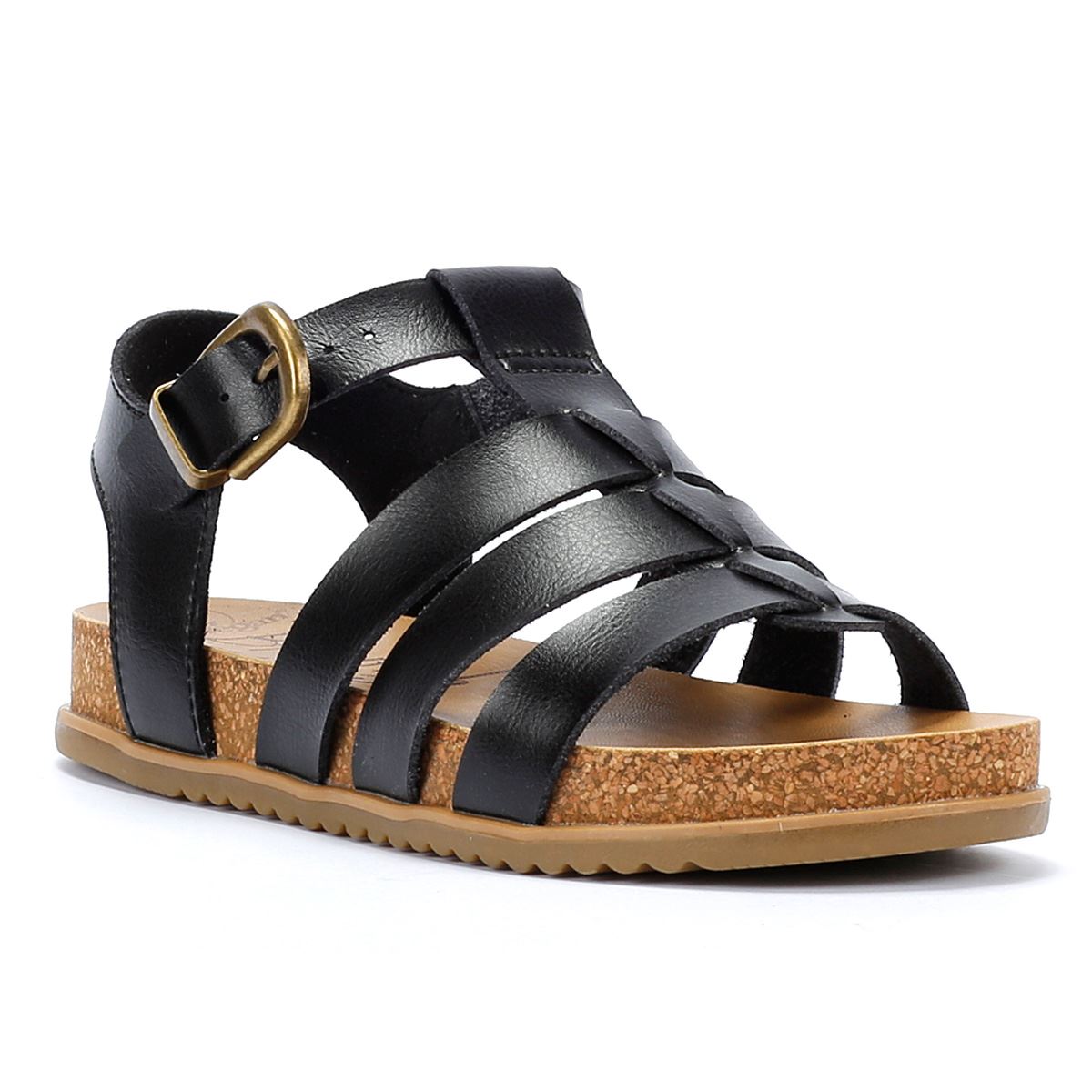 Blowfish Malibu Fillip Dyecut Sandales Noires Pour Femmes