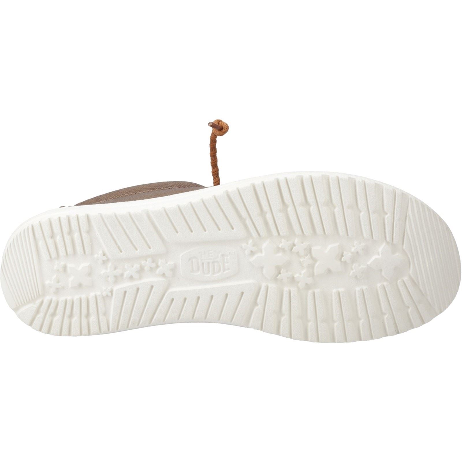 HEYDUDE Wally Waxed Chaussures Bateau En Noyer Pour Hommes En Tissu