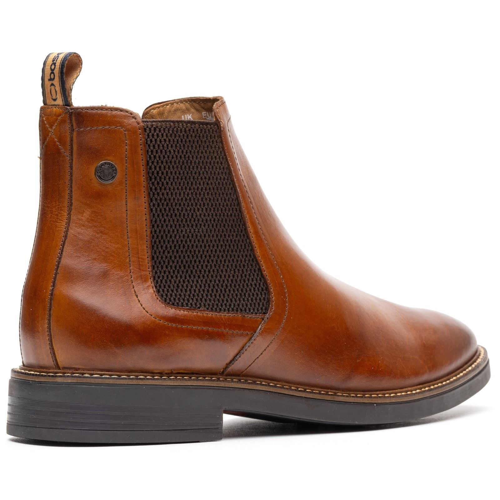 Base London Sussex Bottes En Cuir Pour Hommes En Brun Brûlé