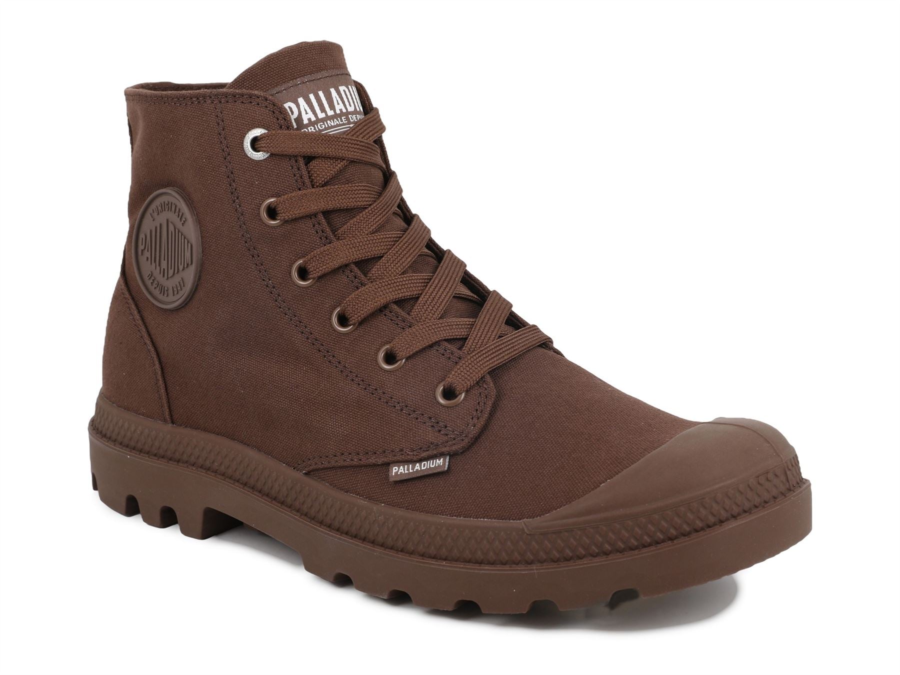 Palladium Mono Chrome Bottes Marron En Coton Pour Hommes