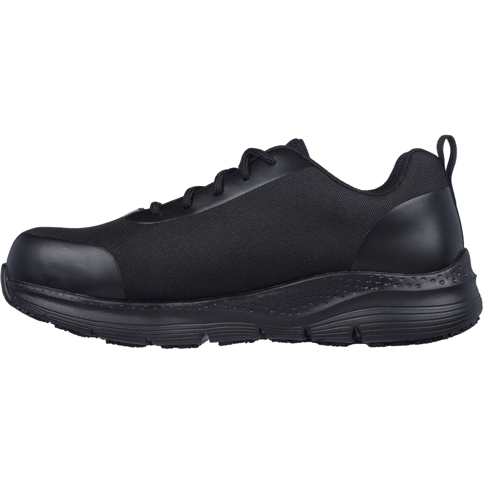 Skechers Workwear Arch Fit SR Ringstap Baskets De Sécurité Noires Pour Hommes En Textile