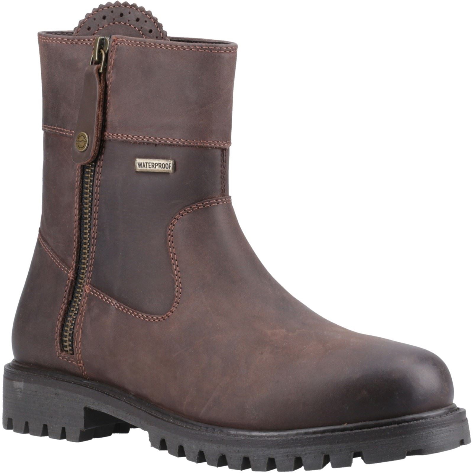 Cotswold Chedworth Bottes En Cuir Marron Pour Femmes