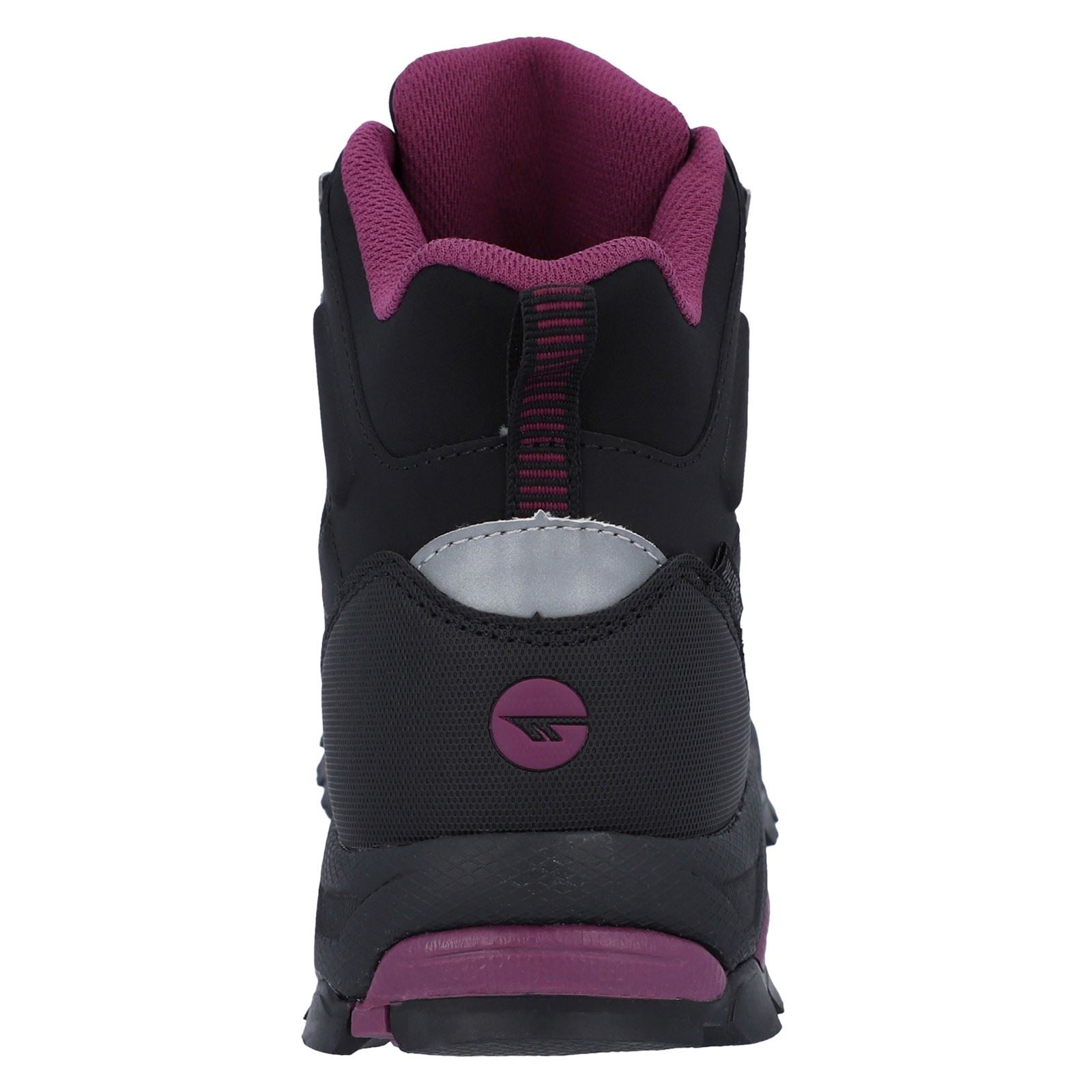 Hi-Tec Jackdaw Mid WP Bottes De Randonnée Pour Femmes En Polyester Noir/bordeaux