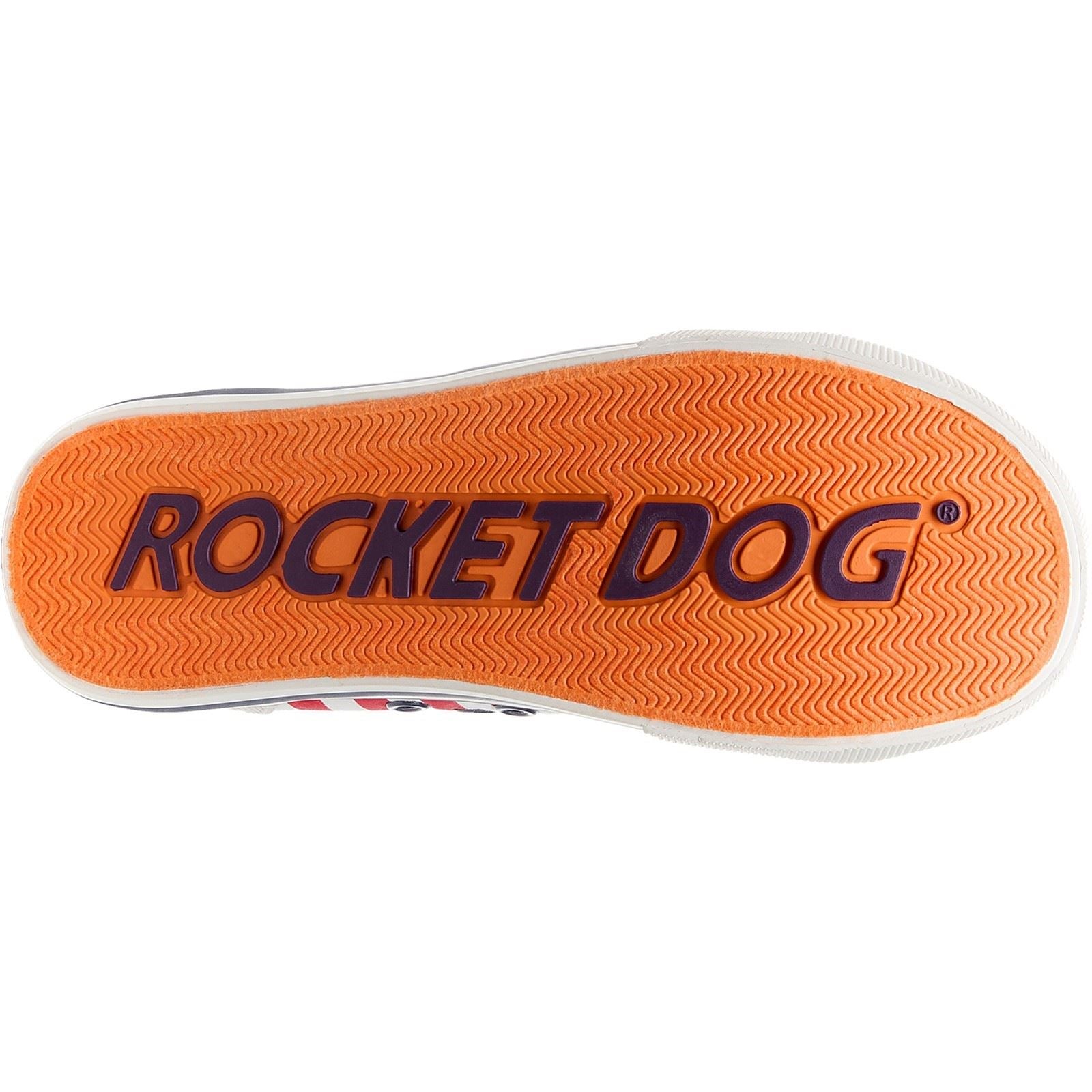 Rocket Dog Jazzin Spangle Chaussures De Sport En Coton Pour Femmes Rouge/Marine
