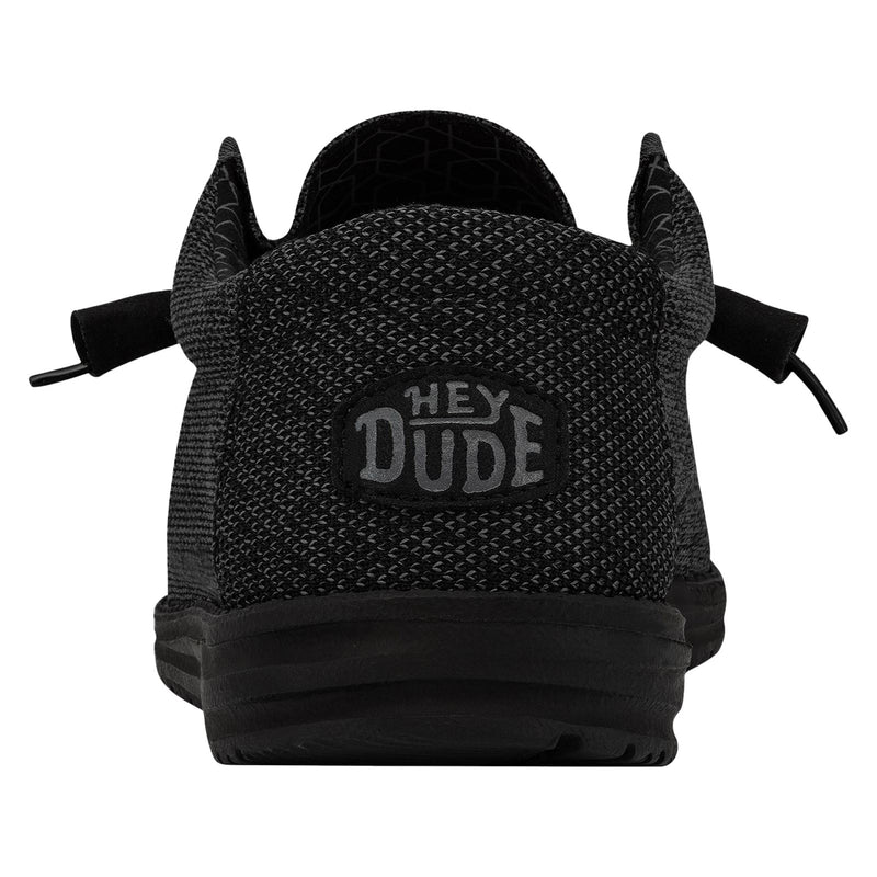 HEYDUDE Wally Sox Chaussures Bateau Noires En Micro-Suède Pour Homme.