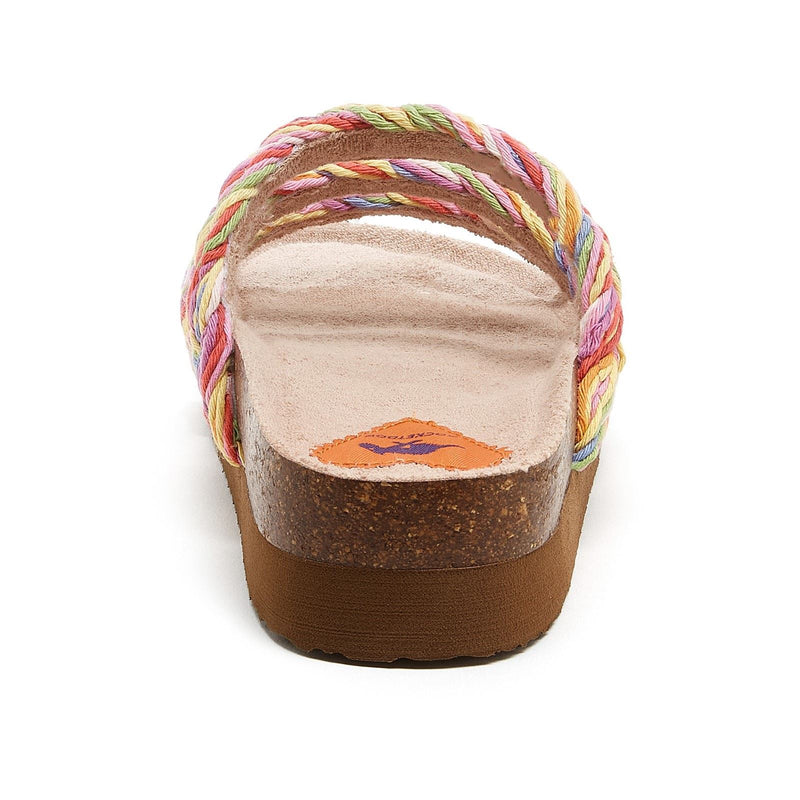 Rocket Dog Ashley String Braid Sandales Arc-En-Ciel En Coton Pour Femmes