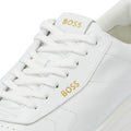 Boss Baltimore Sneakers En Cuir Blanc Pour Homme
