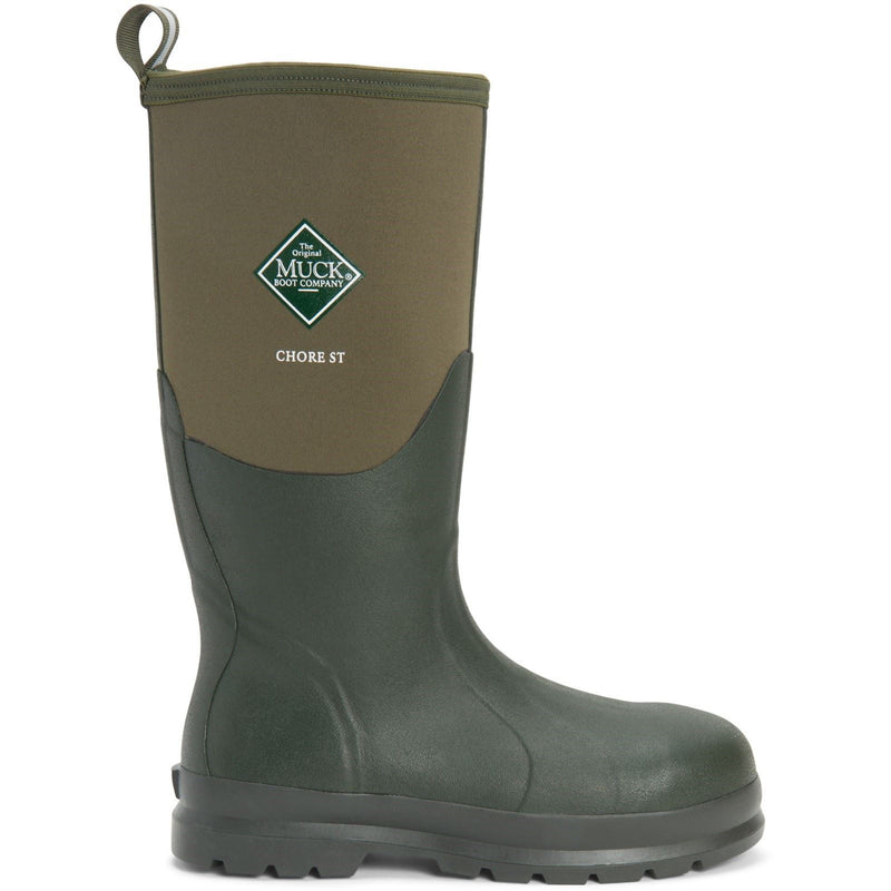 Muck Boots Chore Classic Hi Steel Cap Bottes En Néoprène Moss Wellington