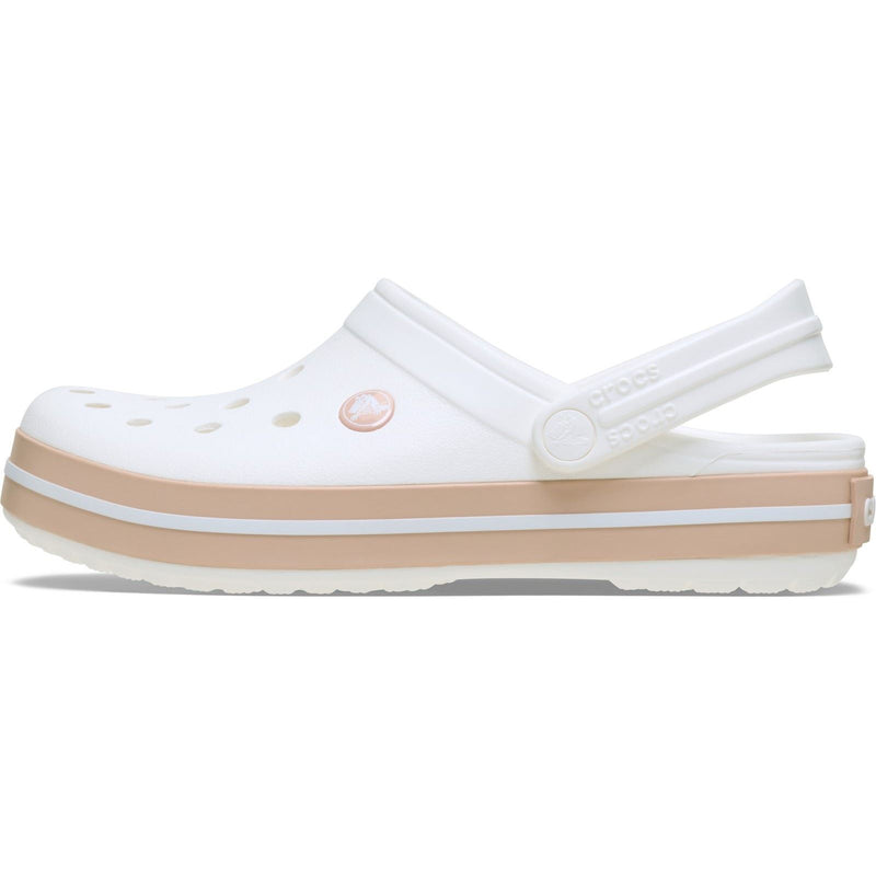 Crocs Crocband Sabots En Caramel Blanc/Rose En Thermoplastique