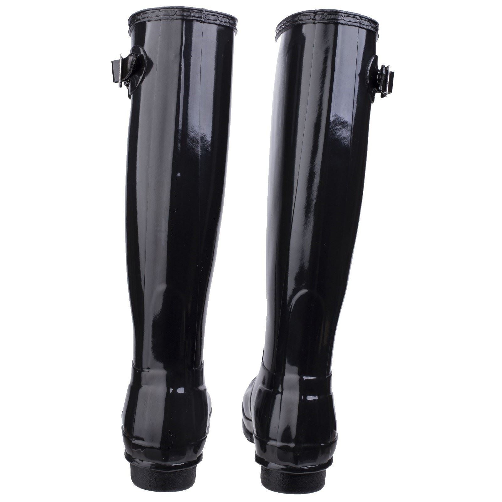 Hunter Original Tall Gloss Bottes En Caoutchouc Pour Femmes, Noires