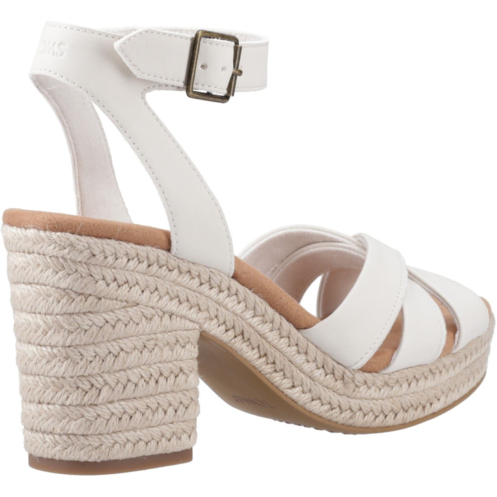 TOMS Majorca Strappy Sandales Pour Femmes En Cuir Couleur Sable Clair