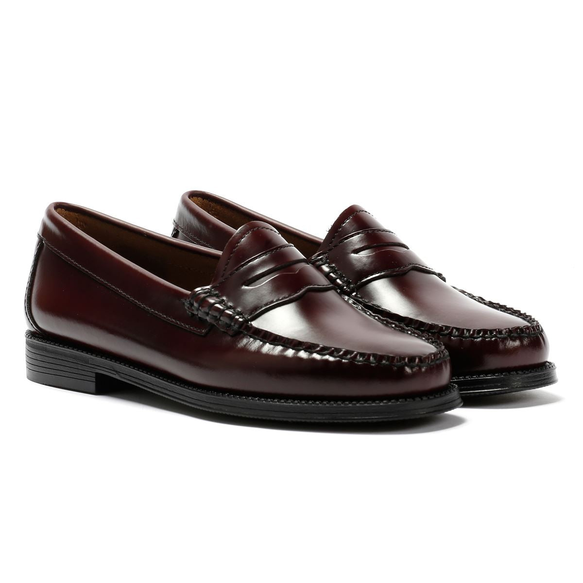 G. H. Bass Weejun II Mocassins Rouges En Cuir Pour Femmes