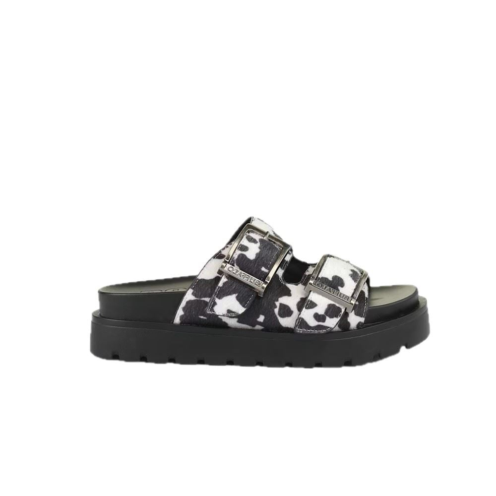Buffalo Raya Ari Sandales Noires Pour Femmes