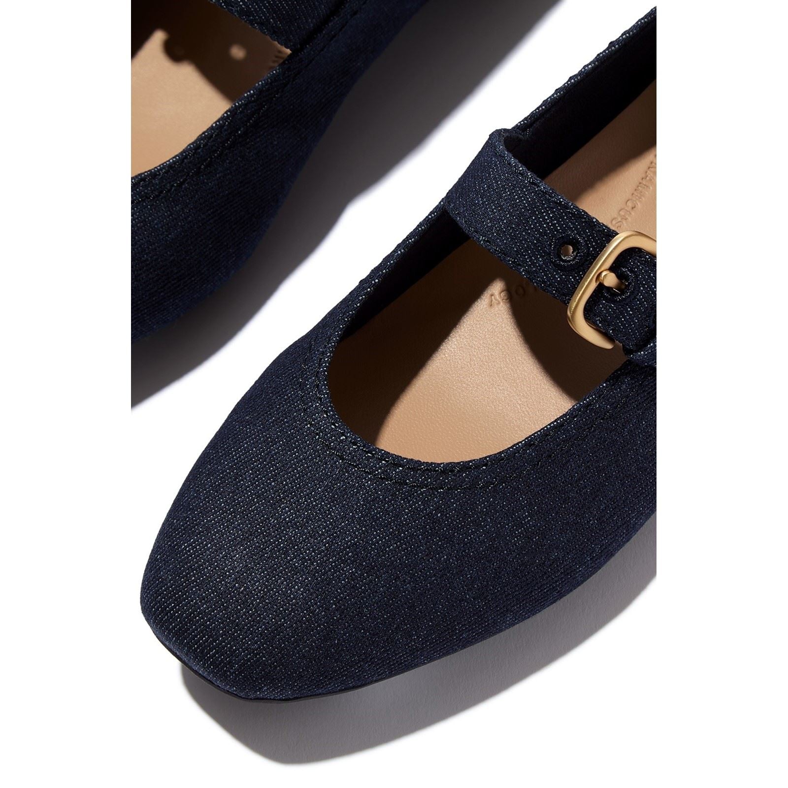 Fitflop Delicato Chaussures En Denim Foncé Pour Femmes En Polyester