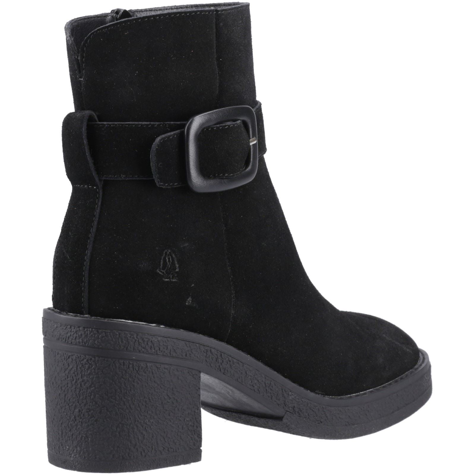 Hush Puppies Fearne Femmes Suède Bottines Noires À Talons