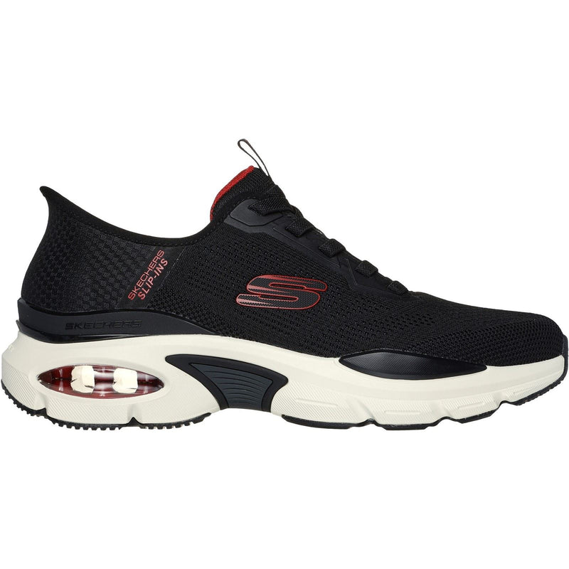 Skechers Skech-Air Ventura Vanderway Des Baskets Hommes En Textiles Noir/Rouge