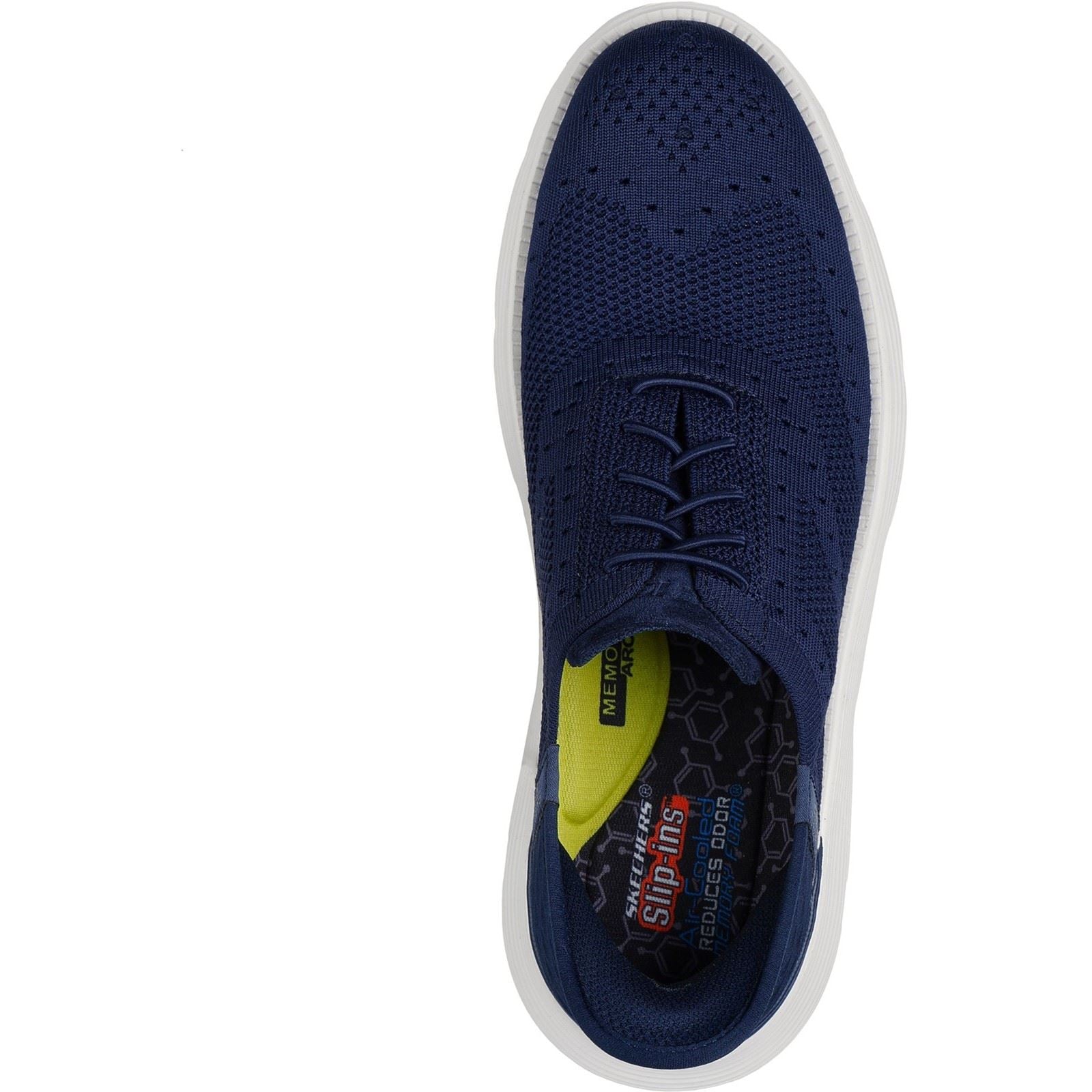 Skechers Garza Palma Baskets En Polyester Pour Homme Couleur Marine