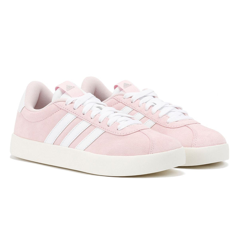 Adidas VL Court 3.0 Baskets Roses En Cuir Pour Femmes
